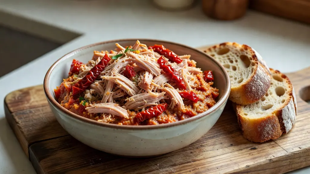 Pasta z kurczaka i suszonych pomidorów